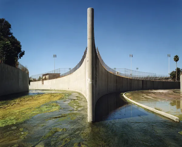 color photograph of Headwaters, the Los Angeles River, Confluence of Arroyo Calabasas and Bell Creek.
