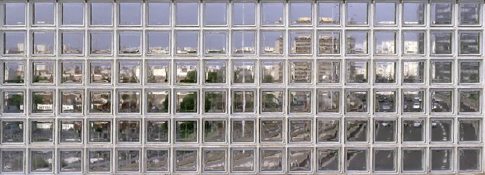 abstract color photograph titled Balance, 29 x 79 inches.