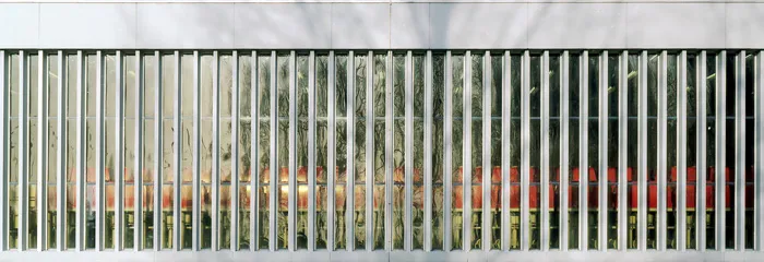 abstract color photograph titled Setting, 28 x 79 inches.