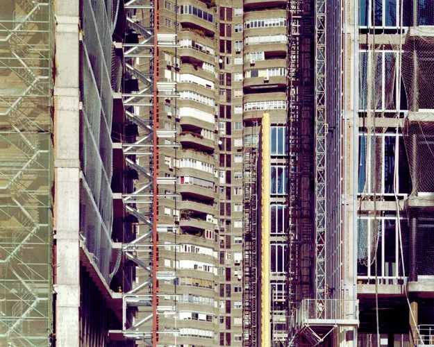 abstract color photograph titled Terrace, 48 x 60 inches.