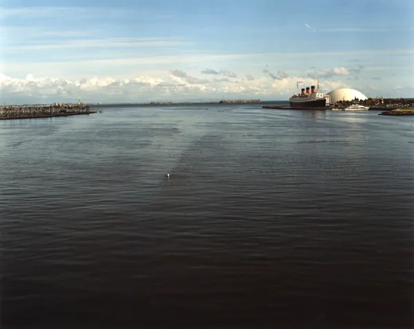 color photograph of the Mouth of the Los Angeles River, Long Beach.