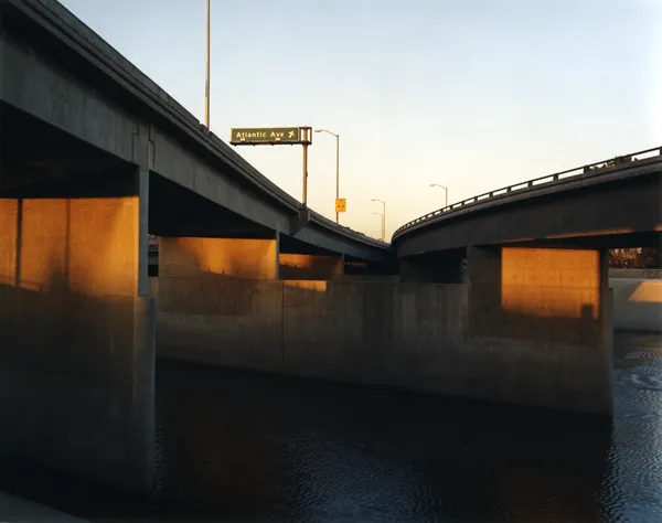 color photograph of the Los Angeles River at the I-91, North Long Beach.