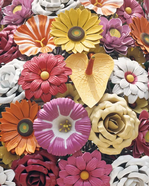 abstract color photograph titled Bloom, 59.1 x 47.2 inches.