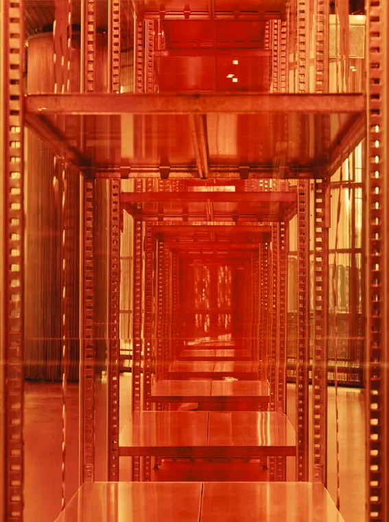 abstract color photograph titled Filter, 63.4 x 47.2 inches.