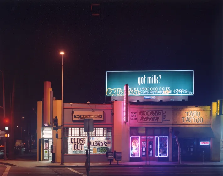 color photograph of Venice Boulevard at Grandview, Mar Vista.