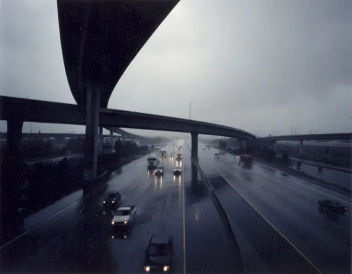 color photograph of I-710 from I-105, North Long Beach.