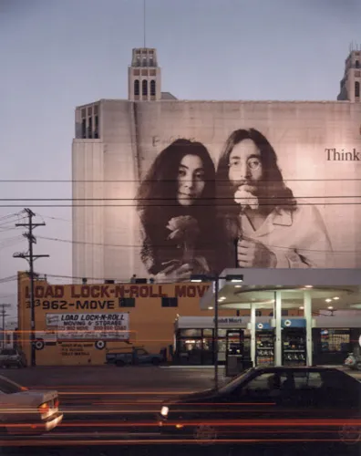 color photograph of Santa Monica Boulevard at Highland Avenue, Hollywood.