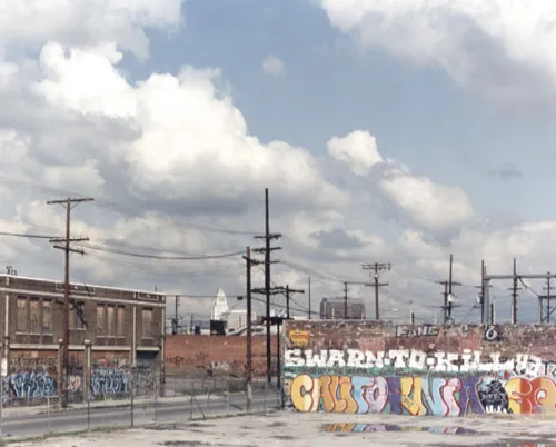 color photograph of View North from 1500 Block, Jesse Street, Los Angeles.